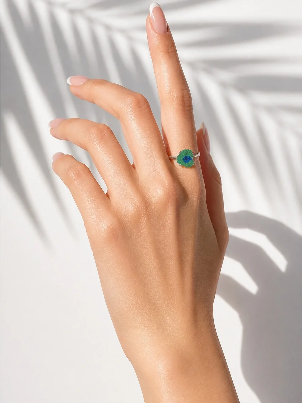 NEW! Azurite & Malachite Composite Ring
